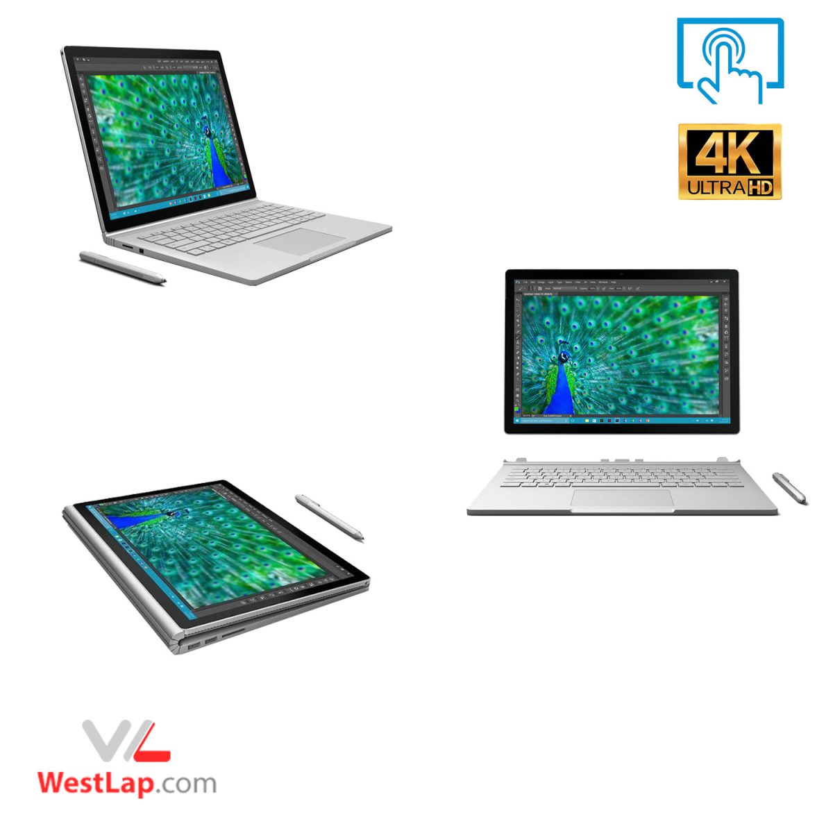 لپ تاپ استوک Microsoft Surface Book 2-i7-GeForce 1050