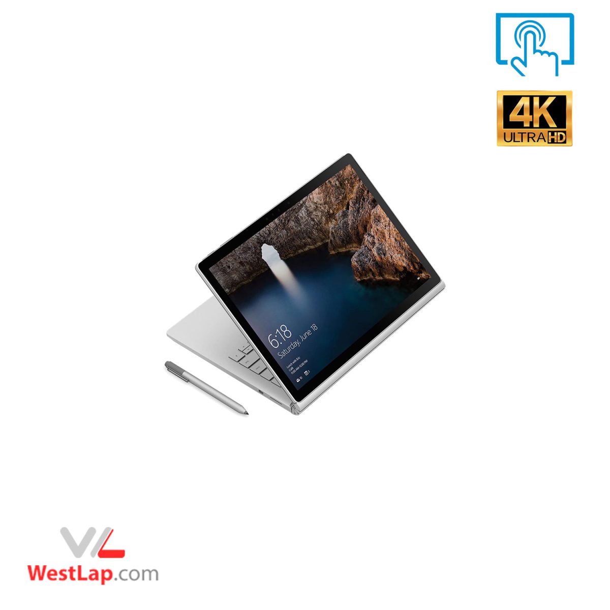 لپ تاپ استوک Microsoft Surface Book 1-i7-GeForce 965M
