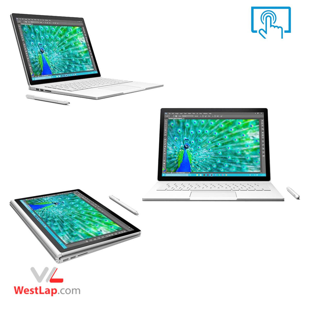 لپ تاپ microsoft surface book 1-i5-Nvidia geforce 940m